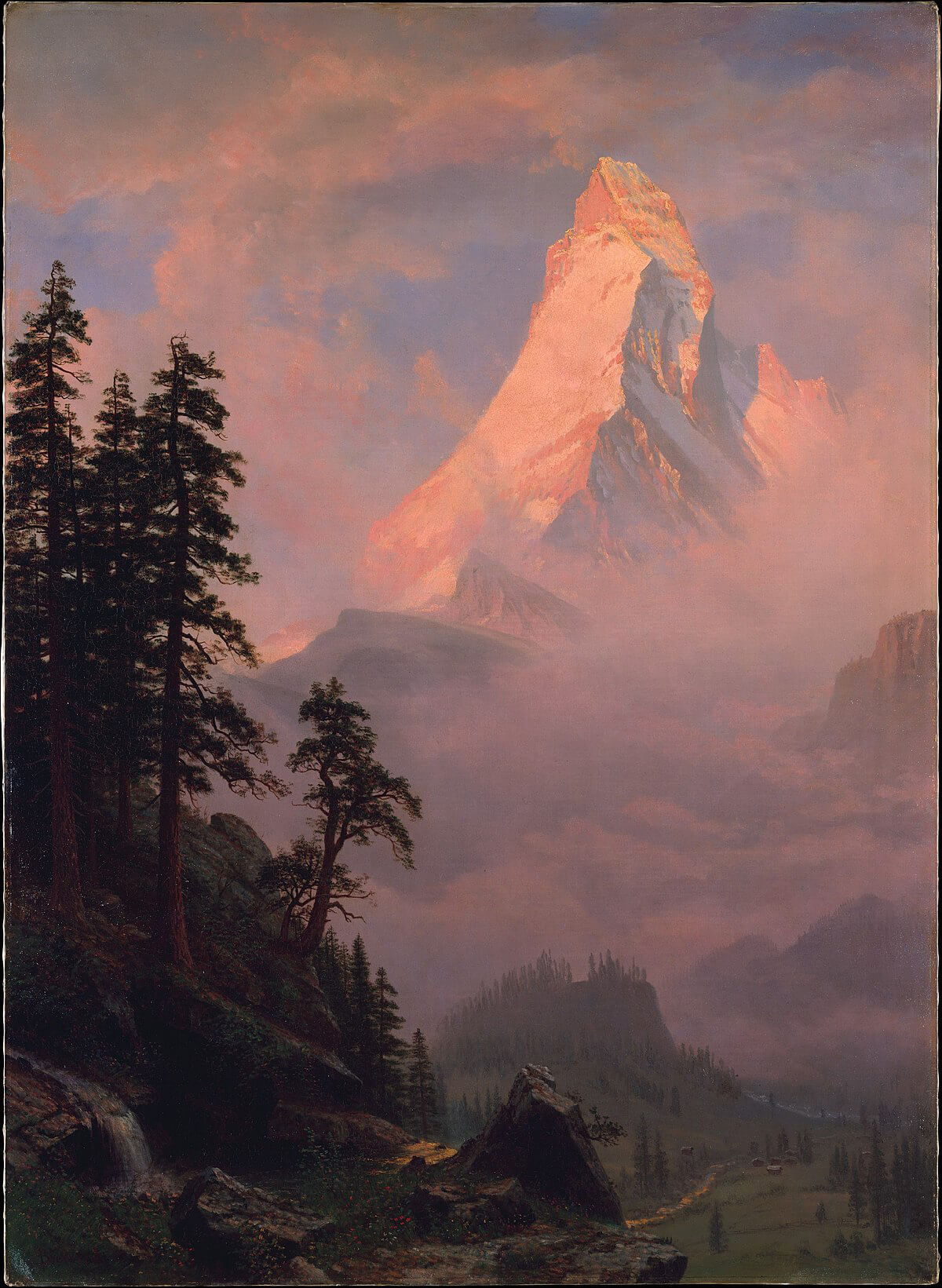 Albert Bierstadt, <em>Sunrise on the Matterhorn</em>, after 1875.