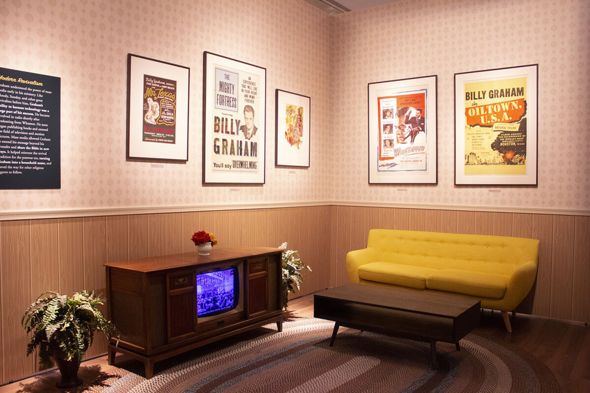 Billy Graham's childhood living room.