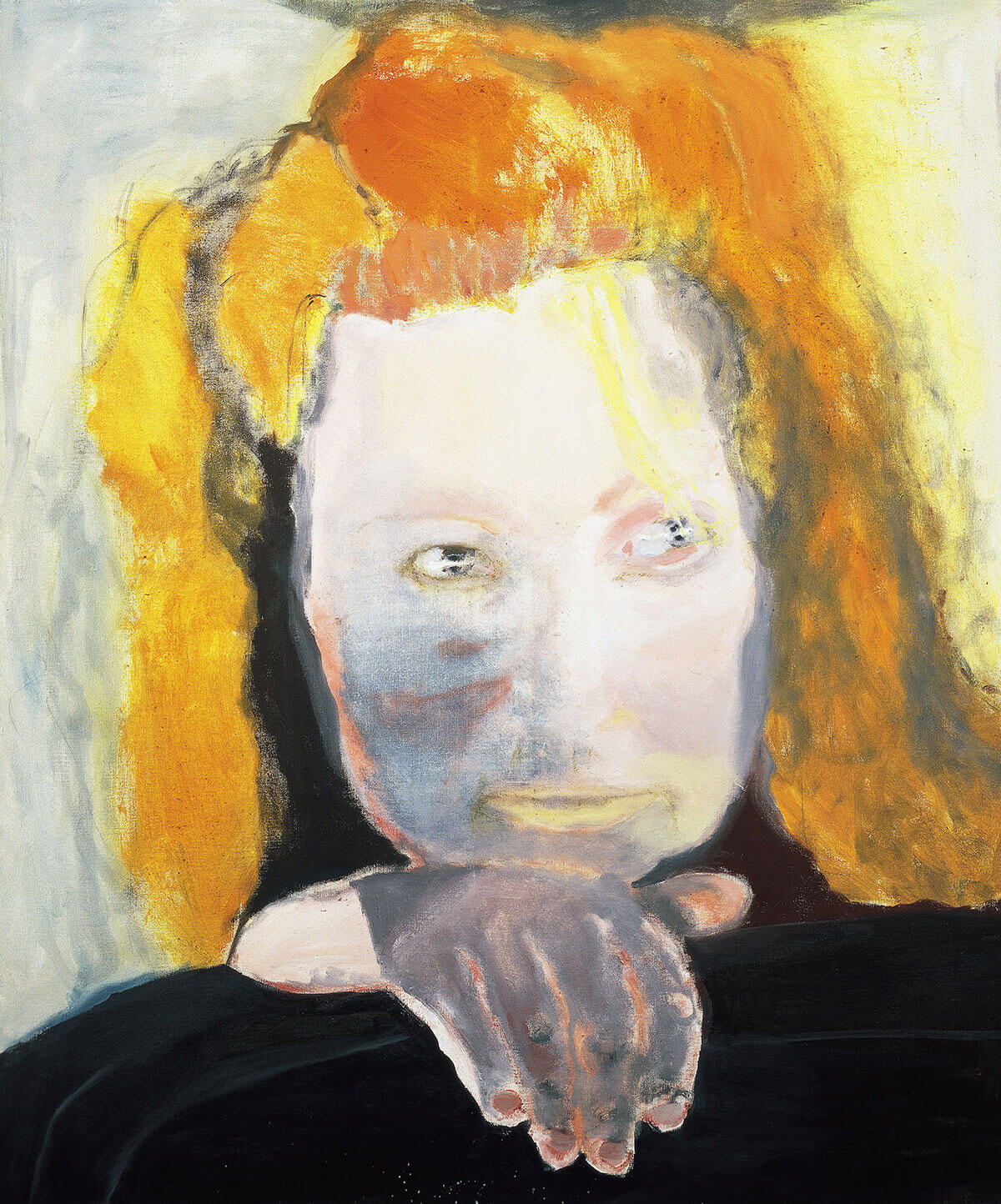 Marlene Dumas, <em>Evil is Banal</em>, 1984. Oil on Canvas. © Marlene Dumas, Photo: Peter Cox