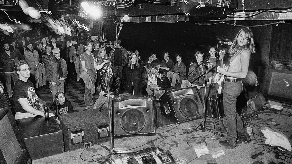 Liz Phair performing in Chicago in the early 1990s. (Marty Perez / Matador Records).